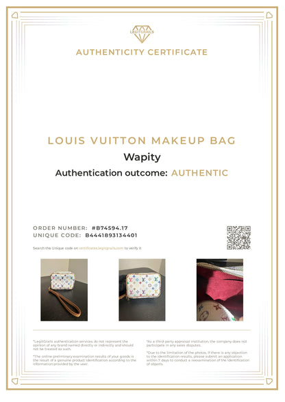 Louis Vuitton X Takashi Murakami White Multicolor Wapity Case