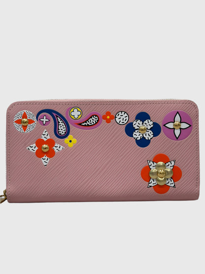 Louis Vuitton Epi Flower Long Zip Wallet