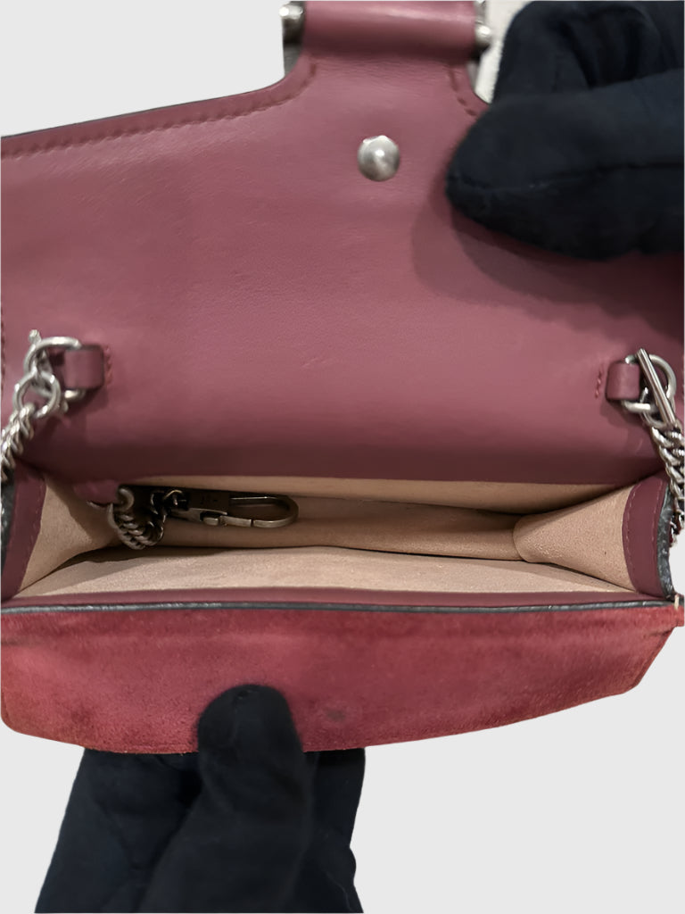 Gucci Bloom Red Pink Dionysus Super Mini Bag