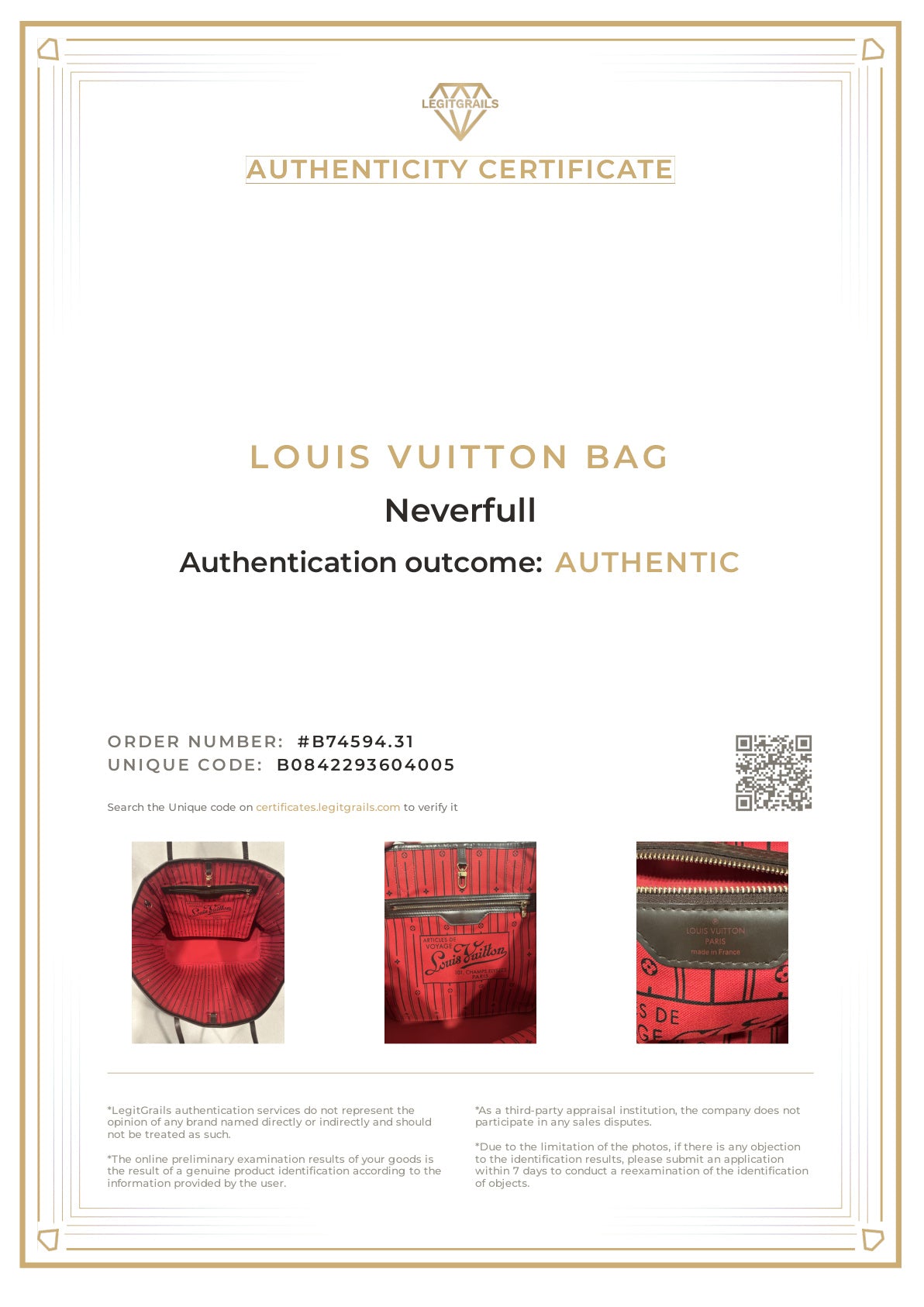 Louis Vuitton Neverfull GM Brown Damier Ebene Tote Shoulder Bag