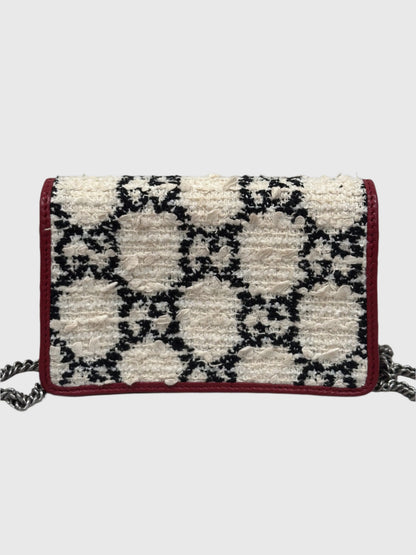 Gucci GG Cream Tweed Dionysus Super Mini Bag