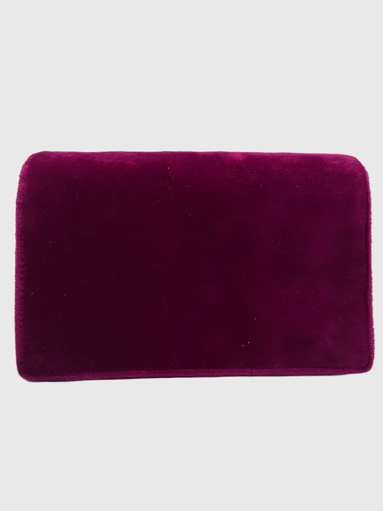Gucci Purple Velvet Crystal Dionysus Super Mini Bag