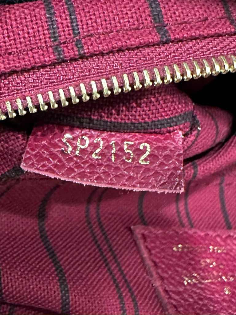 Louis Vuitton Aurore (Maroon Red) Empreinte Bandouliere Speedy 25 Crossbody Bag