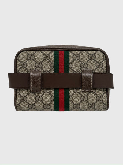 Gucci GG Supreme Ophidia Brown Canvas Medium Belt Bag