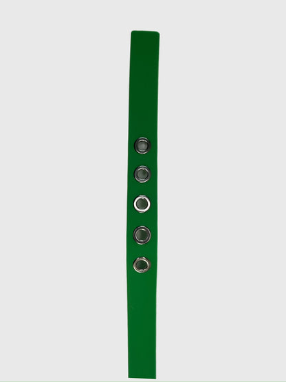 Bottega Veneta - Size 95cm (38in) Triangle Buckle Gummy Belt -  Parakeet Green
