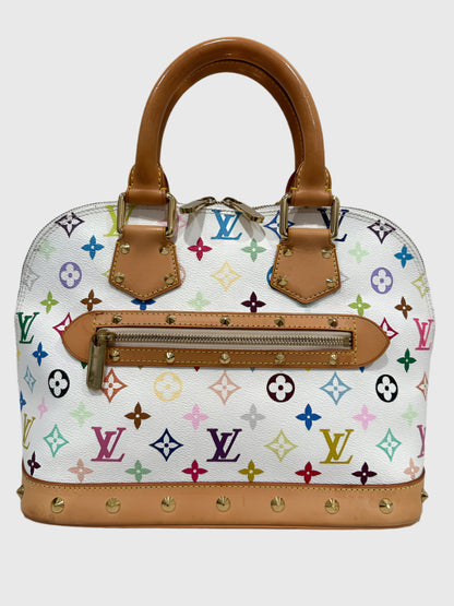 Louis Vuitton White Multicolor Murakami Alma PM