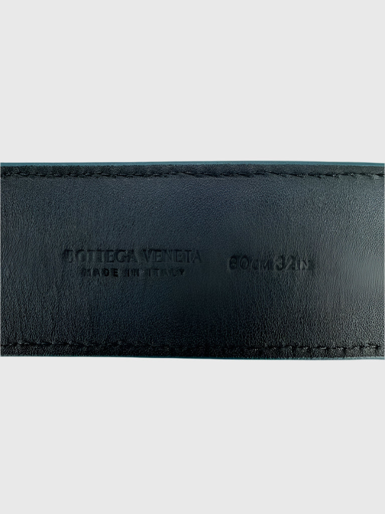 Bottega Veneta - Size 80cm (32in) - Cintura Matt Calf Intrecciato Belt - Dark Green