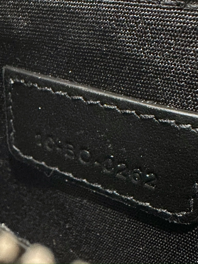 Dior Black CD Diamond Canvas Leather Zipper Card Holder