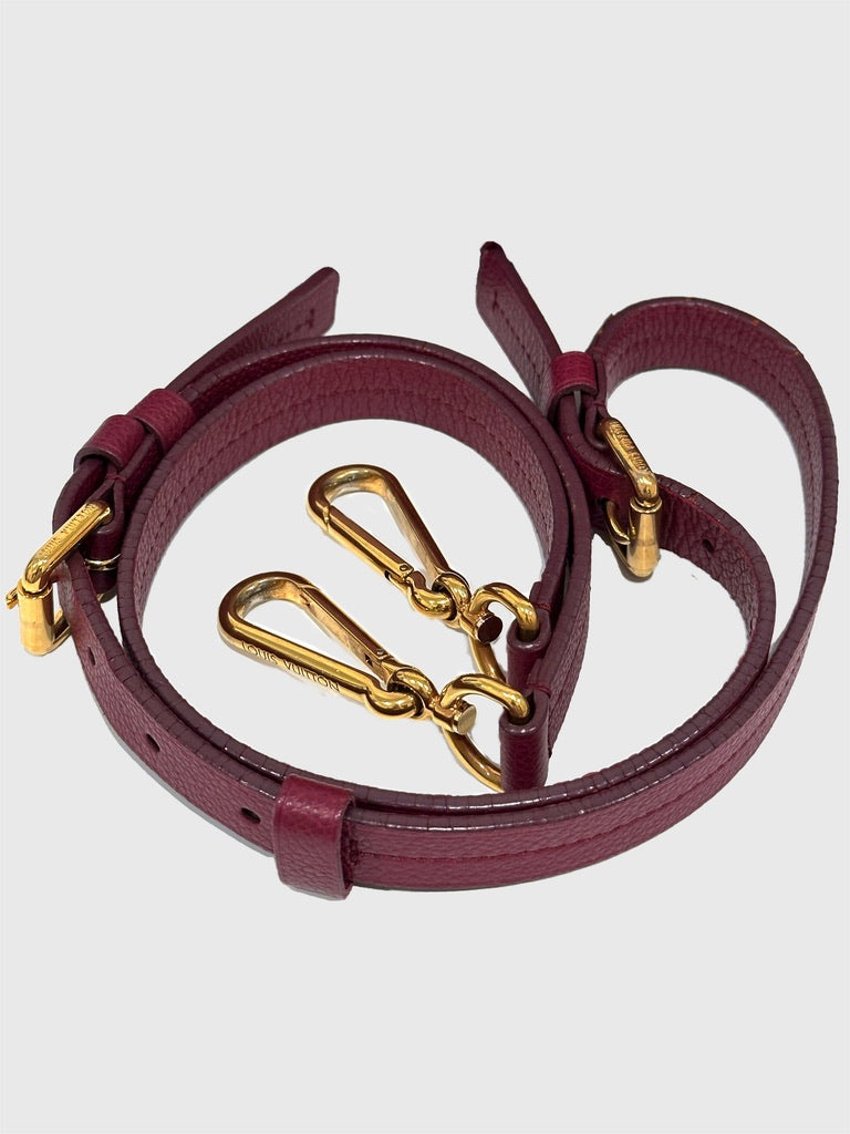 Louis Vuitton Aurore (Maroon Red) Empreinte Bandouliere Speedy 25 Crossbody Bag