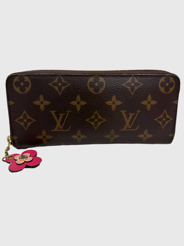 Louis Vuitton Monogram Clemence Long Zip Wallet