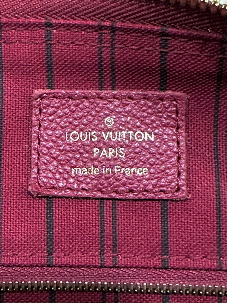 Louis Vuitton Aurore (Maroon Red) Empreinte Bandouliere Speedy 25 Crossbody Bag