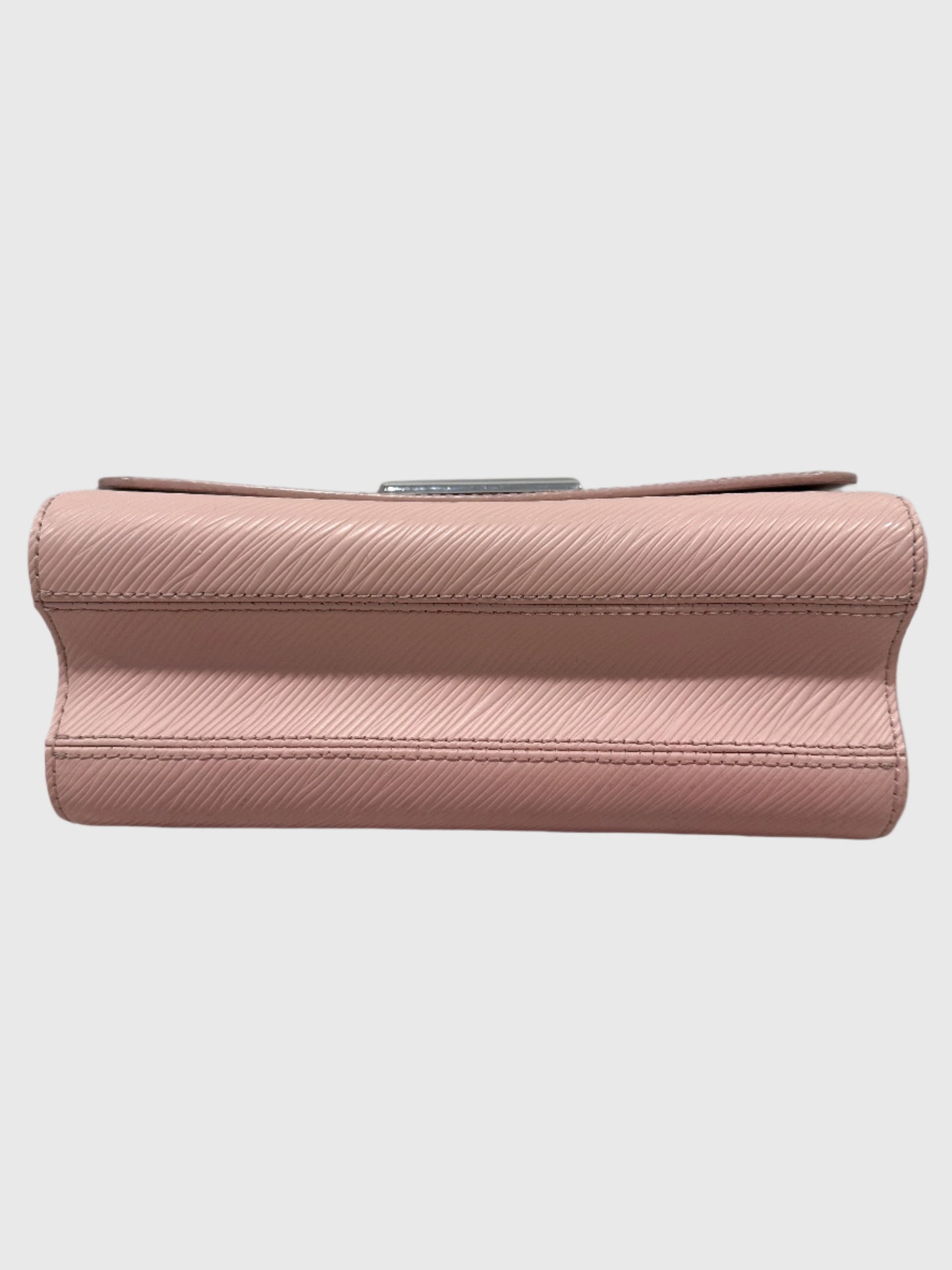 Louis Vuitton Epi Leather Twist MM Pink Monogram Studded Flower Crossbody Bag