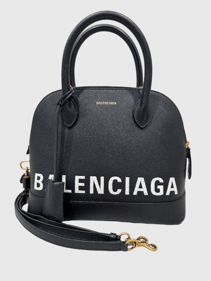 Balenciaga Ville Black Leather Small Bag