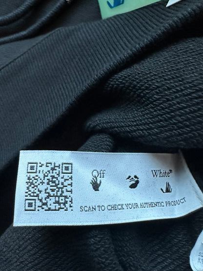 Off-White Women's XS Black/Red Cropped Hoodie