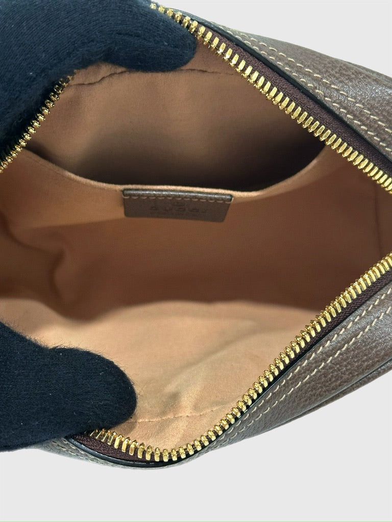 Gucci GG Supreme Ophidia Brown Canvas Medium Belt Bag