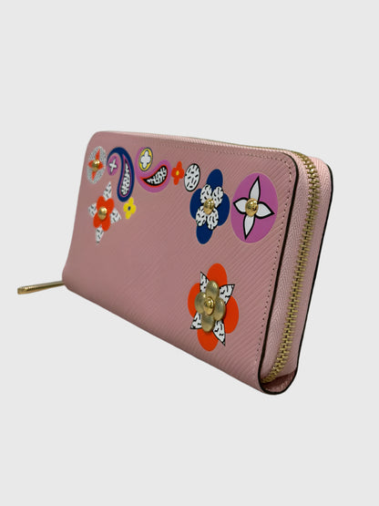 Louis Vuitton Epi Flower Long Zip Wallet
