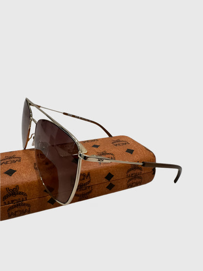 MCM Aviator Sunglasses w/Brown Tinted Lens