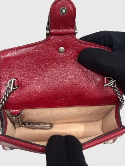 Gucci GG Cream Tweed Dionysus Super Mini Bag