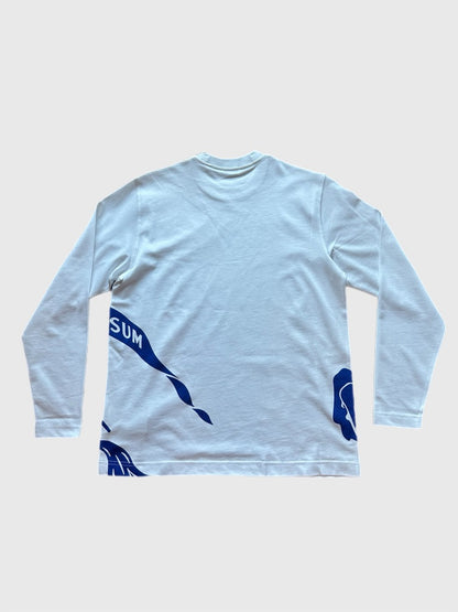 Burberry Men's Small LS T-shirt - Signature Equestrian Knight Device Print