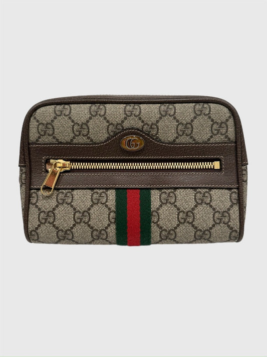 Gucci GG Supreme Ophidia Brown Canvas Medium Belt Bag