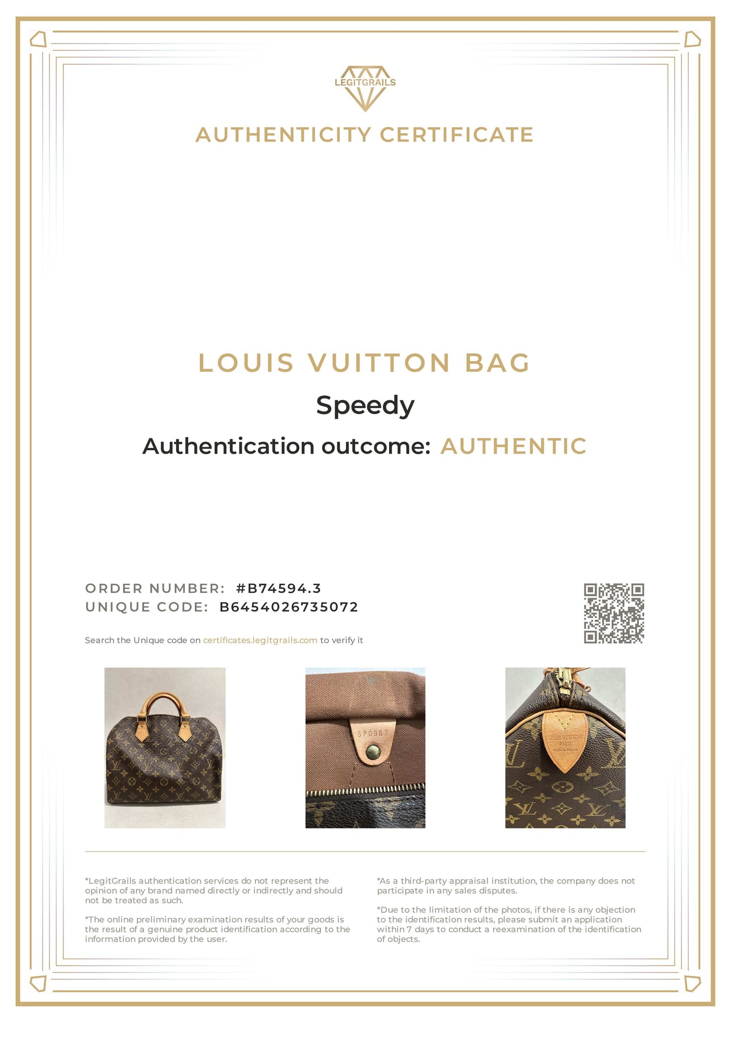 Louis Vuitton Monogram Speedy 30