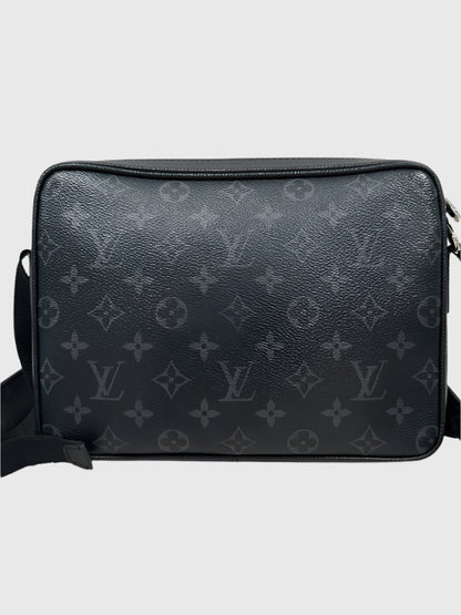 Louis Vuitton Outdoor Messenger Black Monogram Eclipse Taigarama Bag