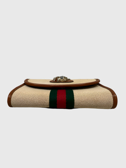 Gucci Canvas Beige Rajah Crossbody Bag