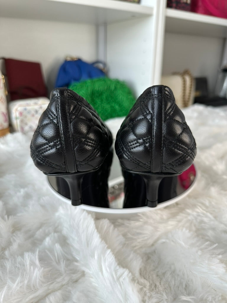 Burberry Women's Size 9 US | 39 EU Black Quilted Leather Baby Pumps