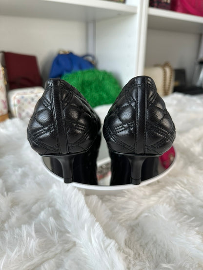 Burberry Women's Size 9 US | 39 EU Black Quilted Leather Baby Pumps