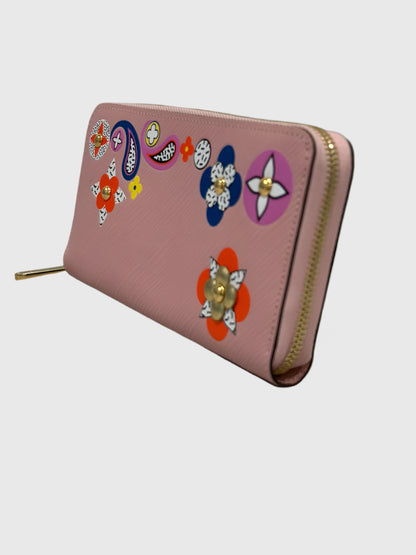 Louis Vuitton Epi Flower Long Zip Wallet
