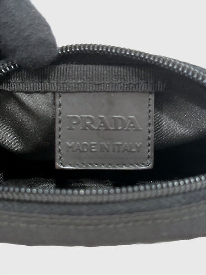 Prada Black Nylon Cosmetic Tech Pouch - Mini