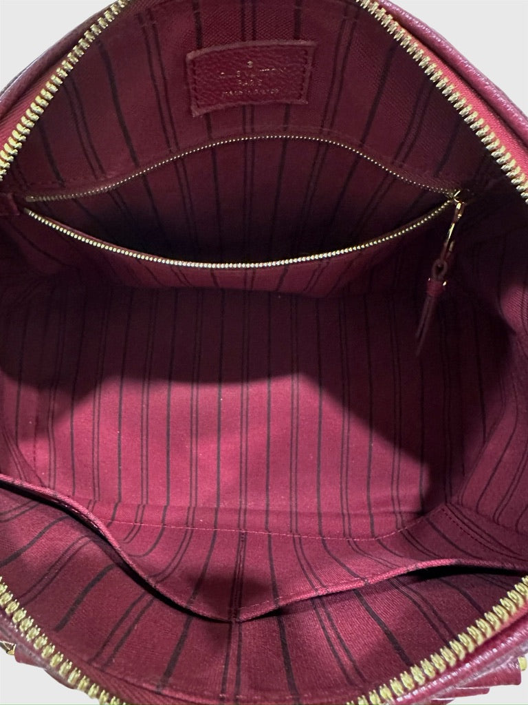 Louis Vuitton Aurore (Maroon Red) Empreinte Bandouliere Speedy 25 Crossbody Bag