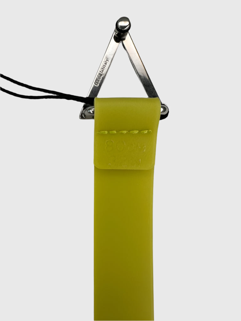 Bottega Veneta - Size 80cm (32in) Cintura Double Gummy Matt triangle Belt -  Fluorescent Yellow