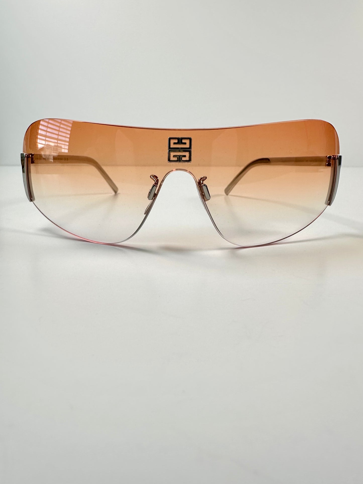 Givenchy 4G Unisex Mask Shield Sunglasses - Light Orange
