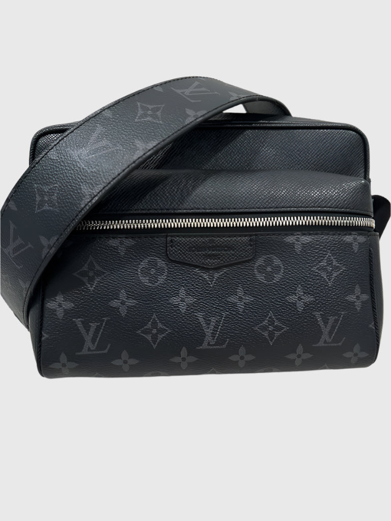 Louis Vuitton Outdoor Messenger Black Monogram Eclipse Taigarama Bag