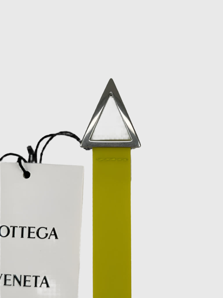 Bottega Veneta - Size 80cm (32in) Cintura Double Gummy Matt triangle Belt -  Fluorescent Yellow