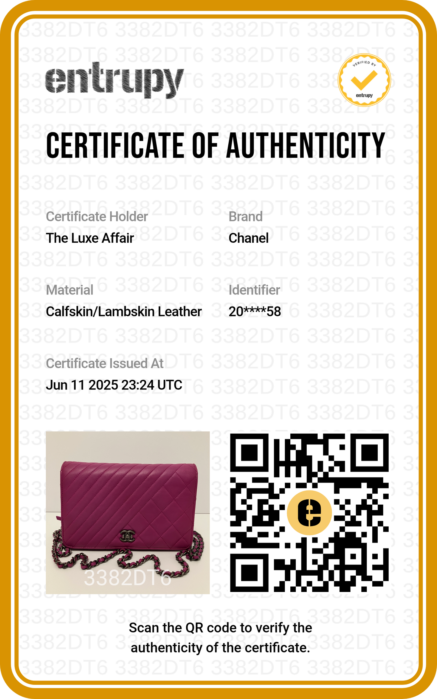 Chanel Coco Boy Purple Lambskin Wallet on Chain WOC
