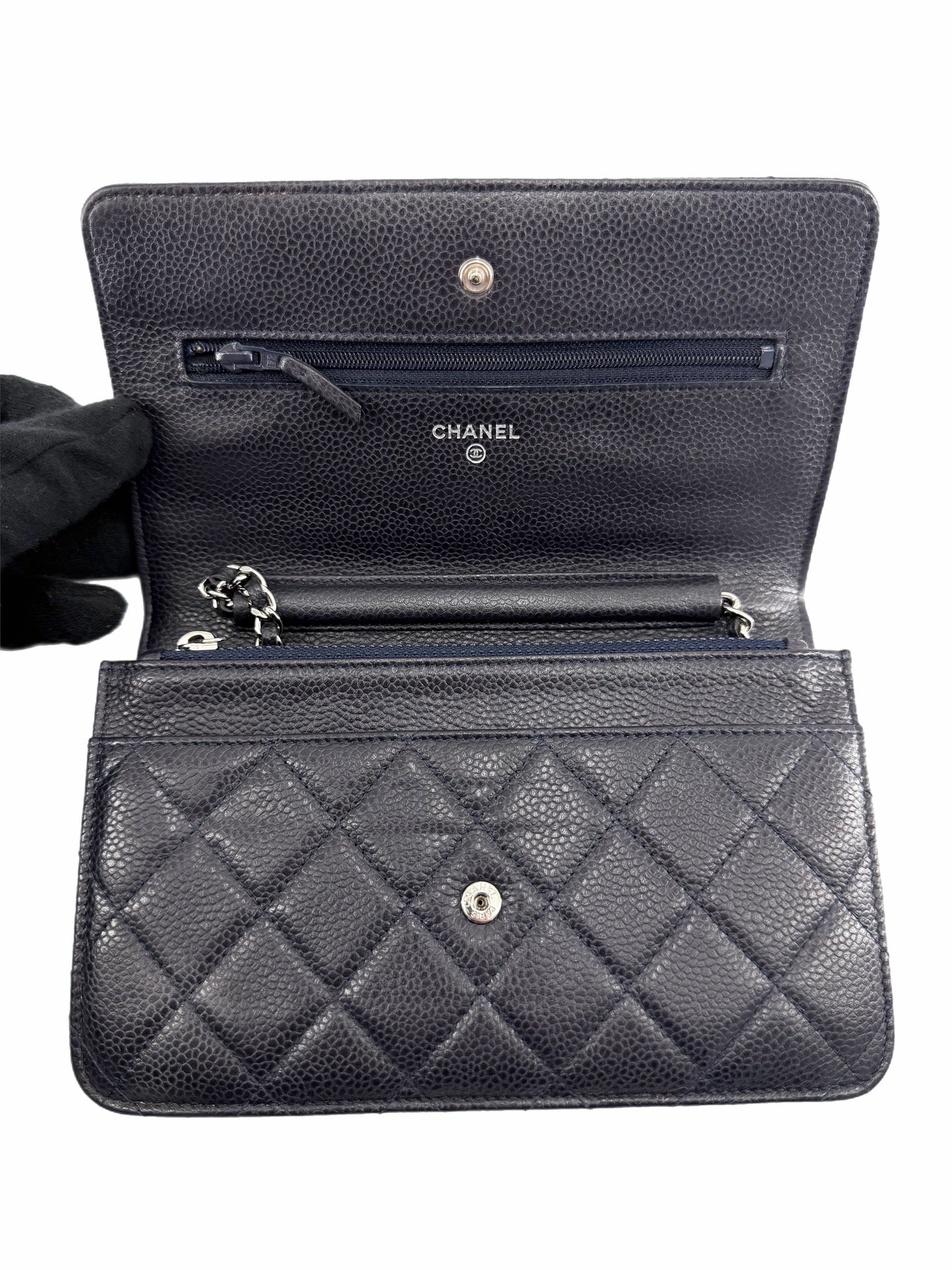 Chanel Caviar Crossbody Wallet on Chain