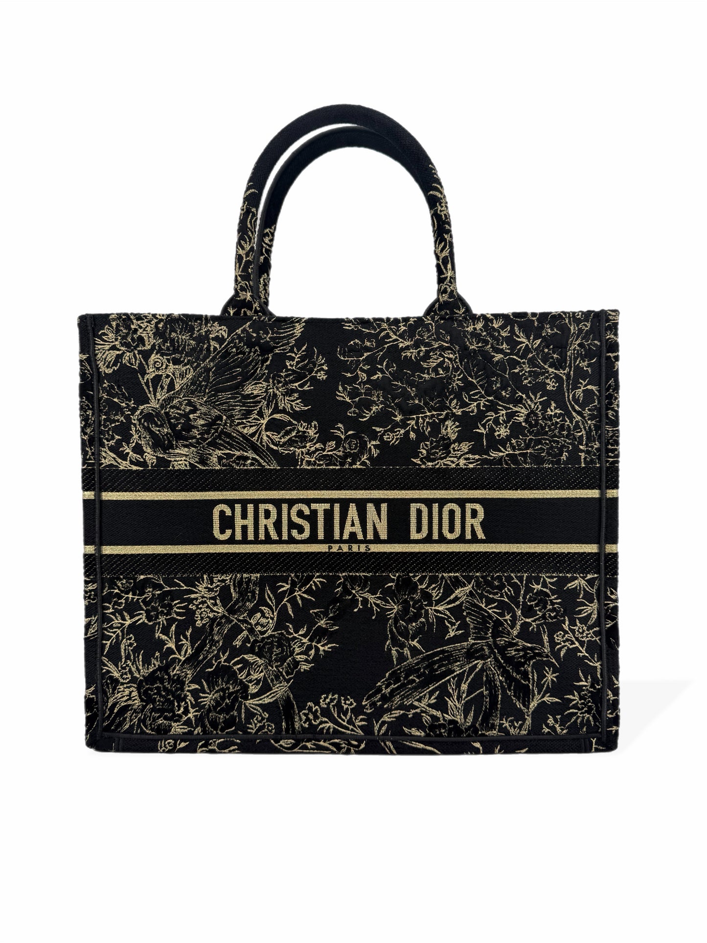 Pre-Owned Dior Embroidered Large Book Tote