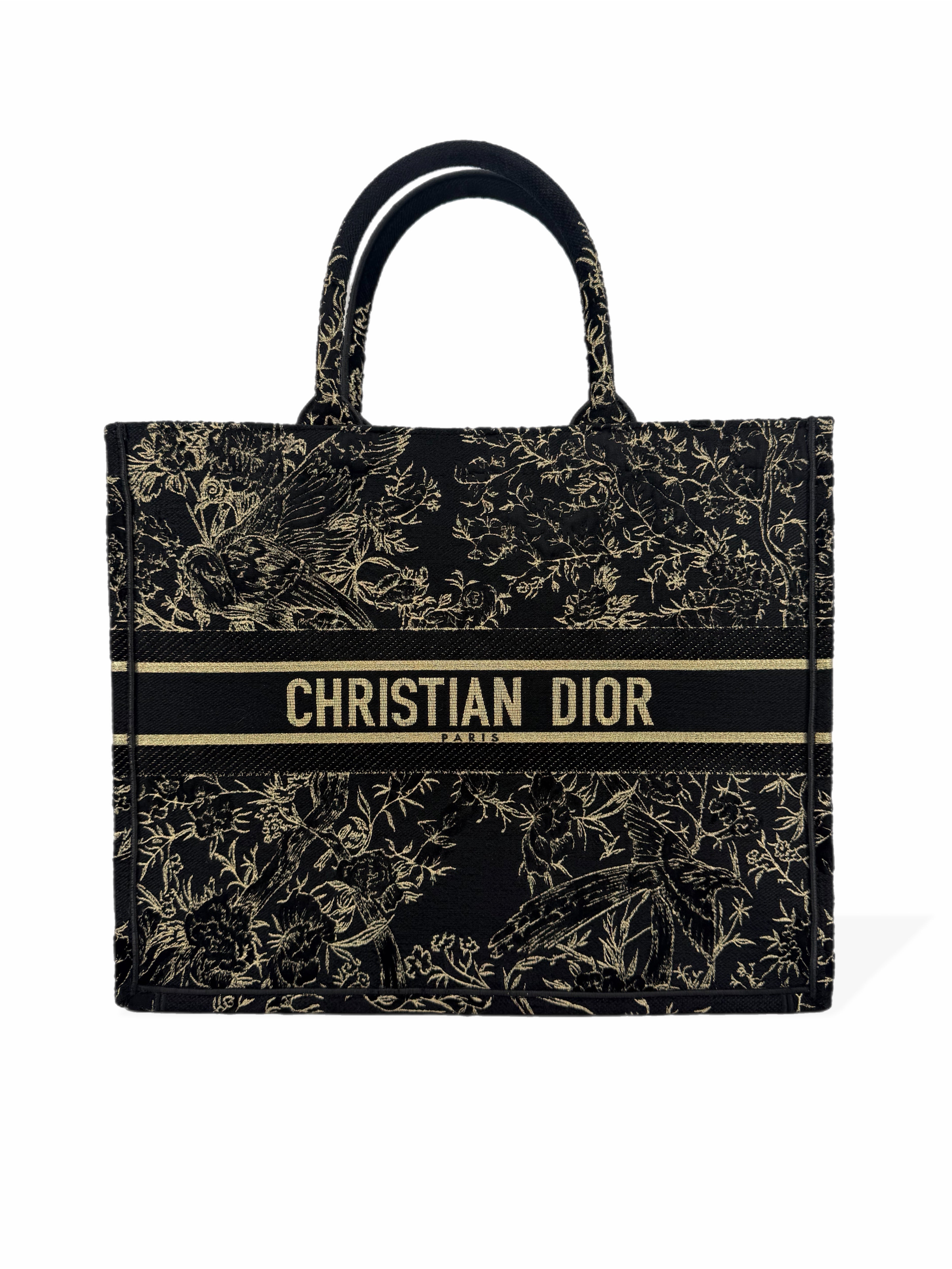 Pre-Owned Dior Embroidered Large Book Tote