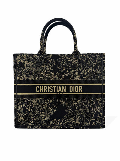 Pre-Owned Dior Embroidered Large Book Tote