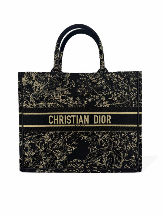 Pre-Owned Dior Embroidered Large Book Tote