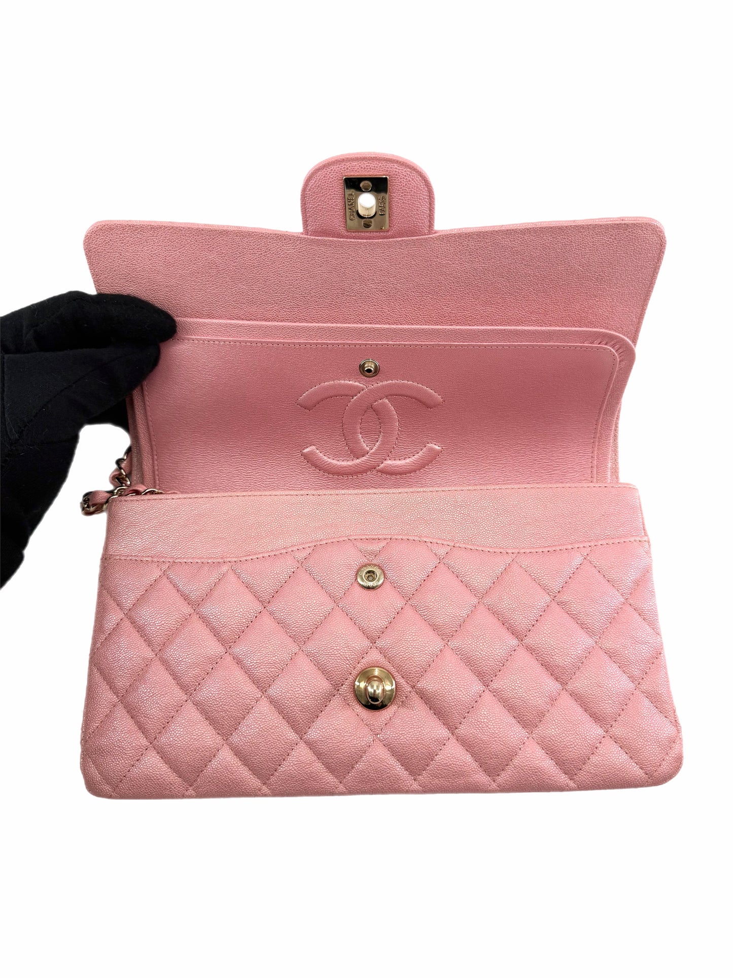 Chanel Caviar Quilted Classic Double Flap Medium Shoulder Bag