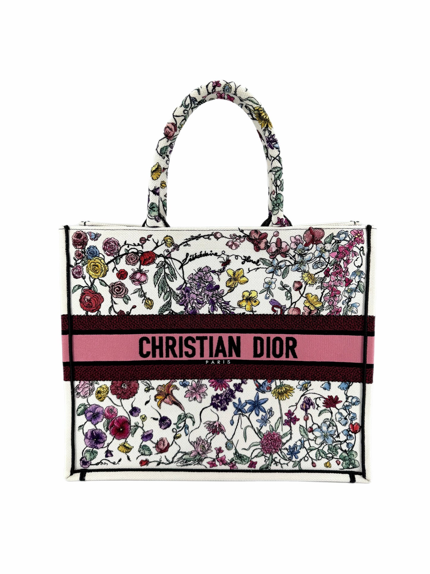 Pre-Owned Dior Floral Large Book Tote