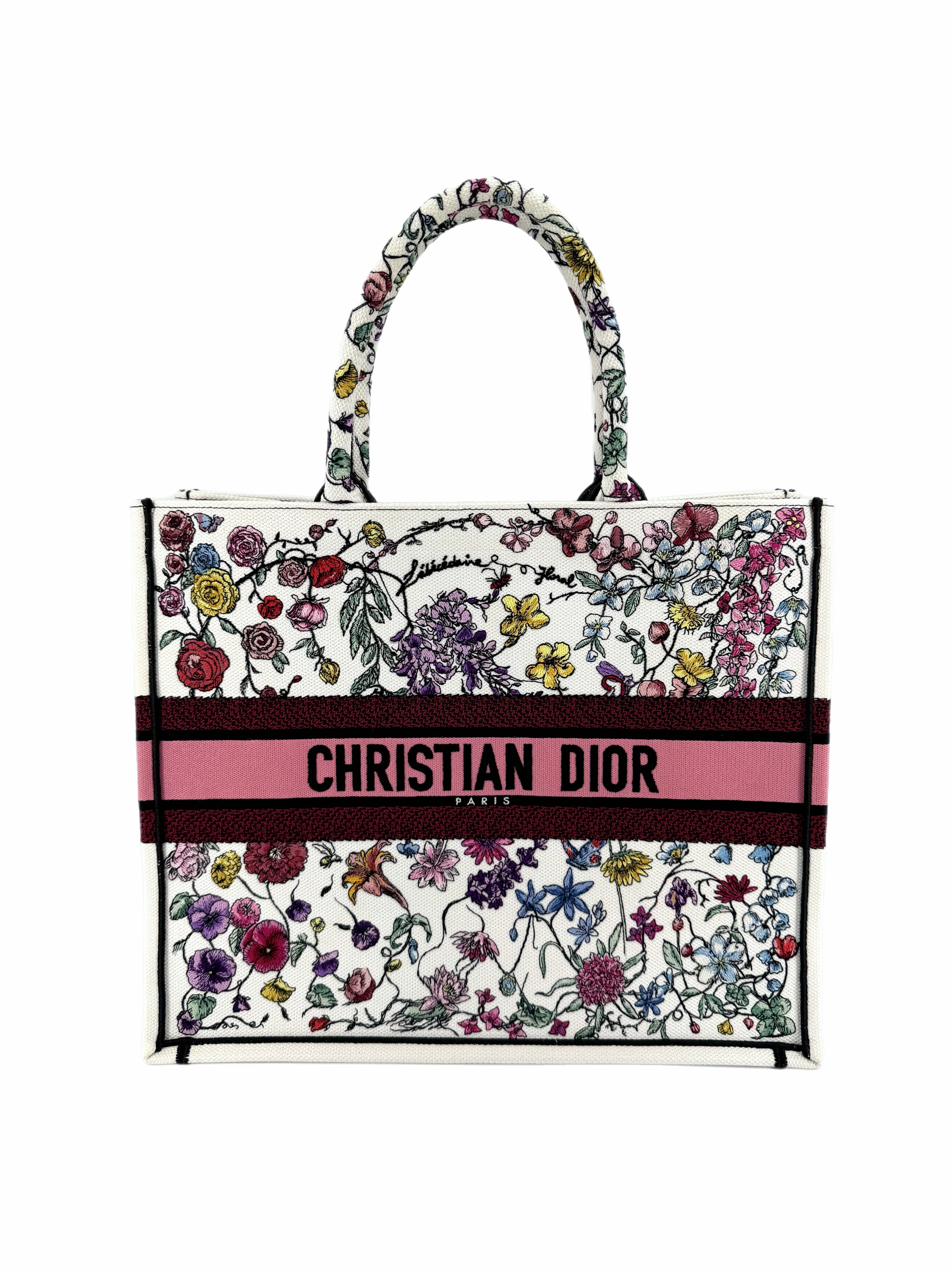 Pre-Owned Dior Floral Large Book Tote