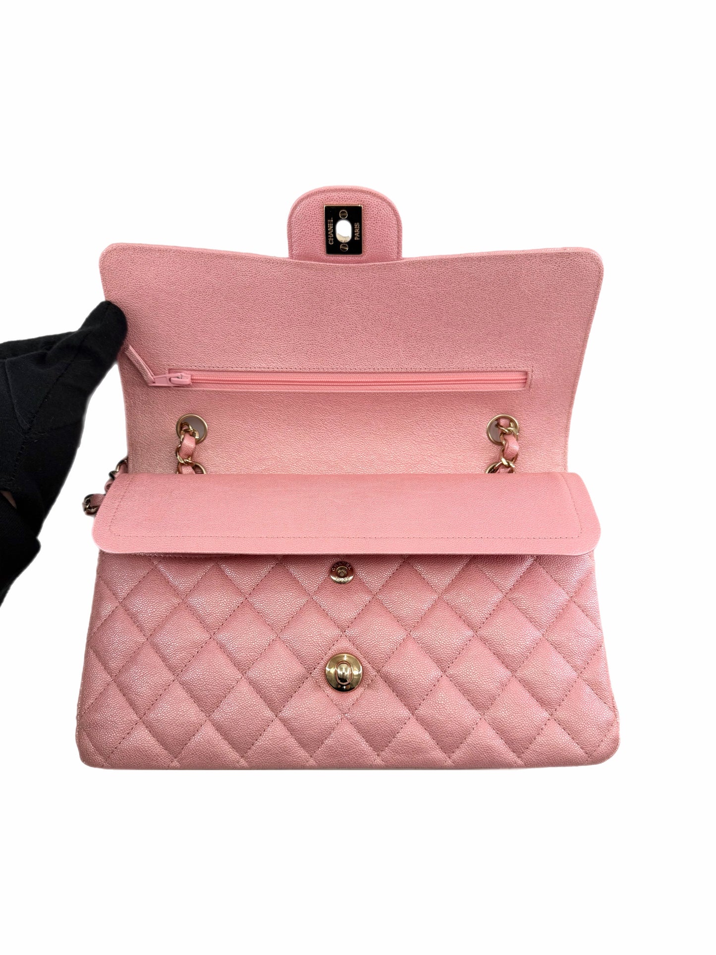 Chanel Caviar Quilted Classic Double Flap Medium Shoulder Bag