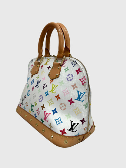 Louis Vuitton White Multicolor Murakami Alma PM