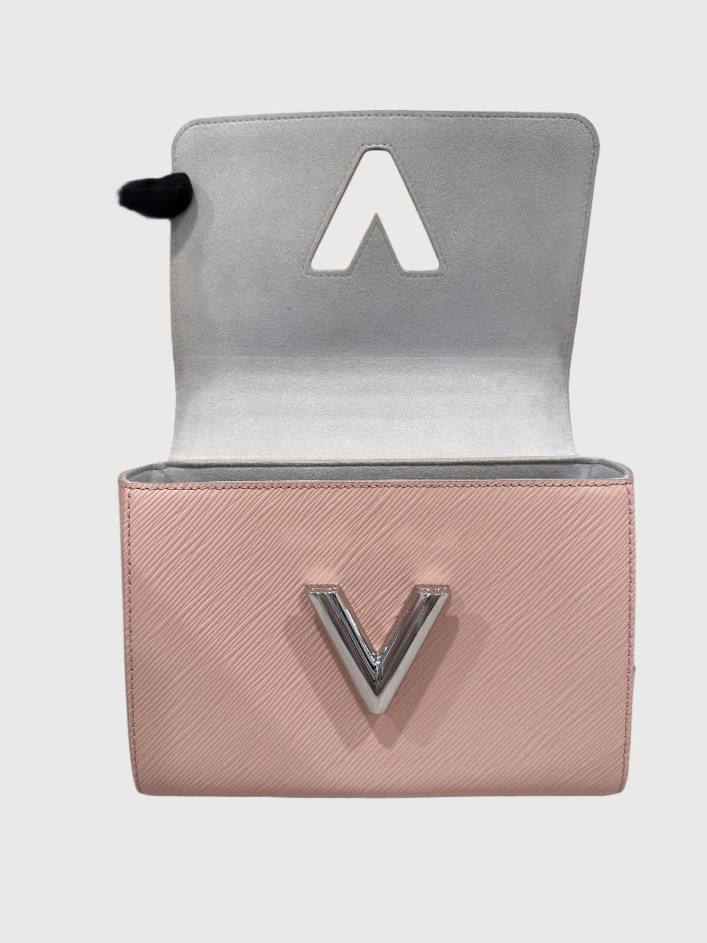 Louis Vuitton Epi Leather Twist MM Pink Monogram Studded Flower Crossbody Bag