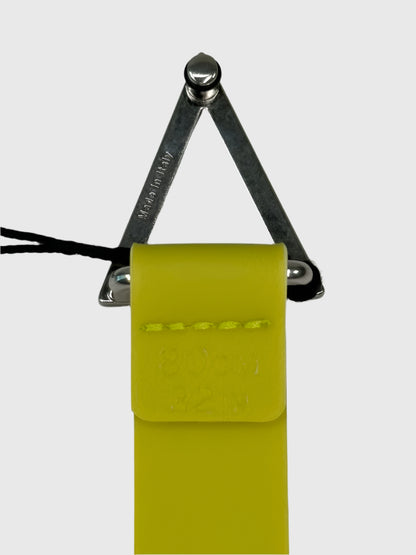Bottega Veneta - Size 80cm (32in) Cintura Double Gummy Matt triangle Belt -  Fluorescent Yellow