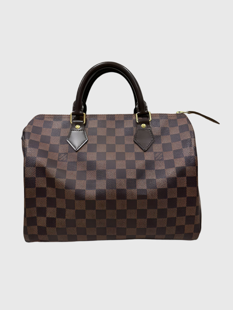 Louis Vuitton Brown Damier Ebene Speedy 30 Handbag
